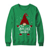 Builder Gnome Buffalo Plaid Matching Christmas Pajama Gift T-Shirt & Sweatshirt | Teecentury.com