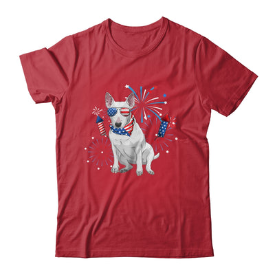 Bull Terrier Dog American USA Flag 4th of July women Lover Shirt & Tank Top | teecentury