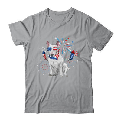 Bull Terrier Dog American USA Flag 4th of July women Lover Shirt & Tank Top | teecentury