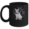 Bull Terrier Dog American USA Flag 4th of July women Lover Mug | teecentury