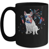 Bull Terrier Dog American USA Flag 4th of July women Lover Mug | teecentury