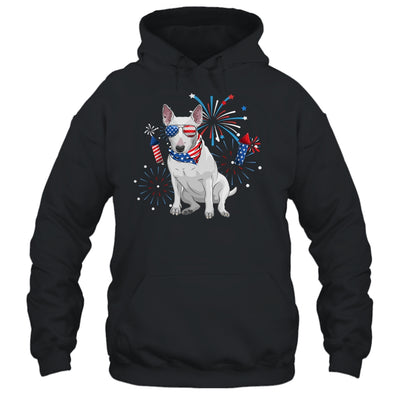 Bull Terrier Dog American USA Flag 4th of July women Lover Shirt & Tank Top | teecentury