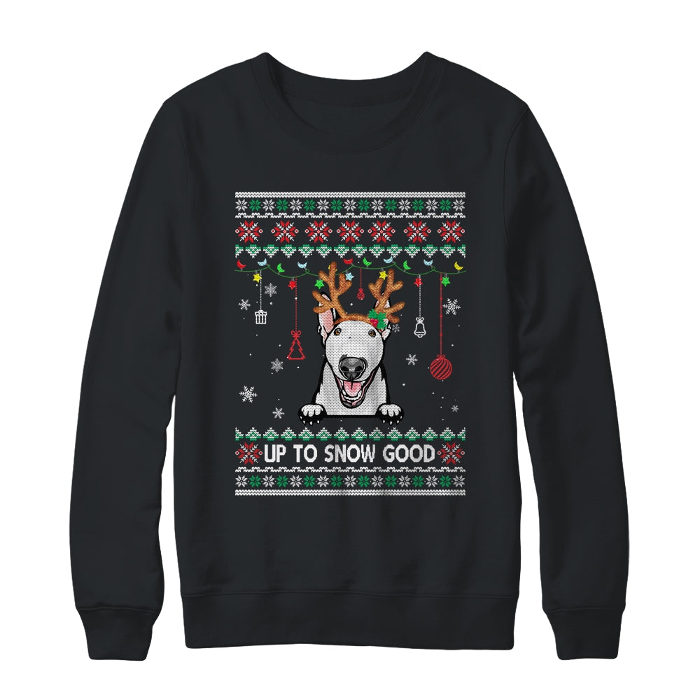 Bull Terrier Dog Reindeer Ugly Christmas Xmas T-Shirt & Sweatshirt | Teecentury.com