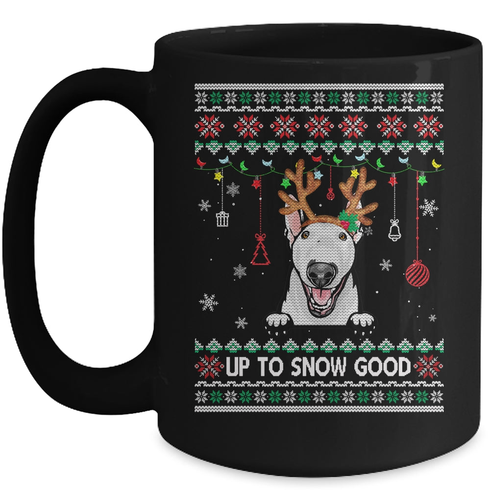 Bull Terrier Dog Reindeer Ugly Christmas Xmas Mug Coffee Mug | Teecentury.com