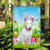 Bull Terrier Happy Easter Day Holiday Flag Funny Dog Dog Wear Bunny Ears Headband Cute for Home Decor | teecentury