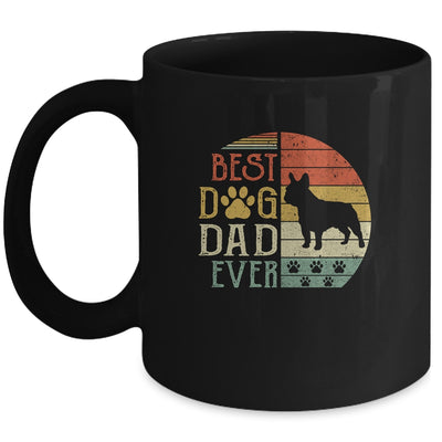 Bulldog Best Dog Dad Ever Vintage Father's Day Retro Mug Coffee Mug | Teecentury.com