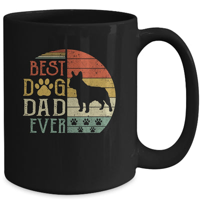 Bulldog Best Dog Dad Ever Vintage Father's Day Retro Mug Coffee Mug | Teecentury.com