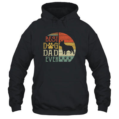 Bulldog Best Dog Dad Ever Vintage Father's Day Retro T-Shirt & Hoodie | Teecentury.com
