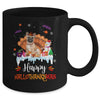 Bulldog HalloThanksMas Halloween Thanksgiving Christmas Mug | teecentury