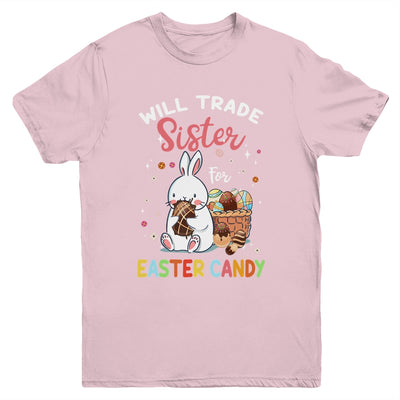 Bunny Eat Chocolate Eggs Will Trade Sister For Easter Candy Youth Youth Shirt | Teecentury.com