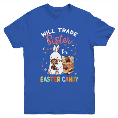 Bunny Eat Chocolate Eggs Will Trade Sister For Easter Candy Youth Youth Shirt | Teecentury.com