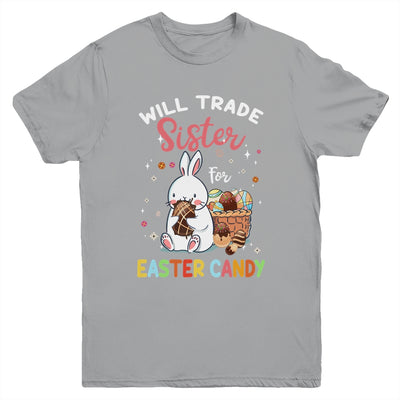 Bunny Eat Chocolate Eggs Will Trade Sister For Easter Candy Youth Youth Shirt | Teecentury.com