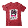 CNA Nurse Life Bleached Pink Leopard Messy Bun Hair Glasses T-Shirt & Tank Top | Teecentury.com