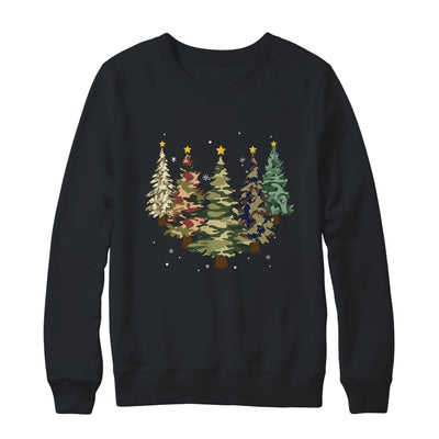 Camo Print Christmas Trees With Camouflage Print Xmas T-Shirt & Sweatshirt | Teecentury.com