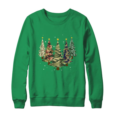 Camo Print Christmas Trees With Camouflage Print Xmas T-Shirt & Sweatshirt | Teecentury.com