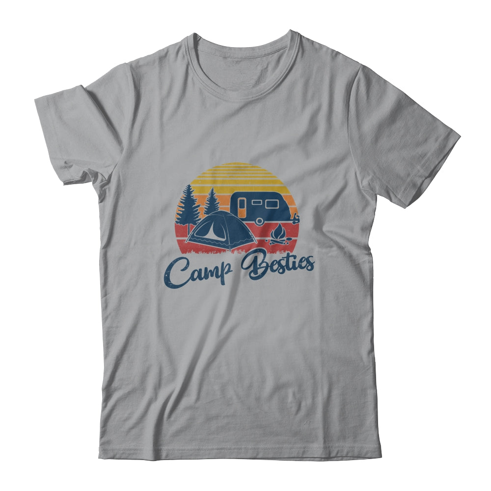 Camp Besties Camping Friends Lovers Gifts Happy Camper T-Shirt & Hoodie | Teecentury.com