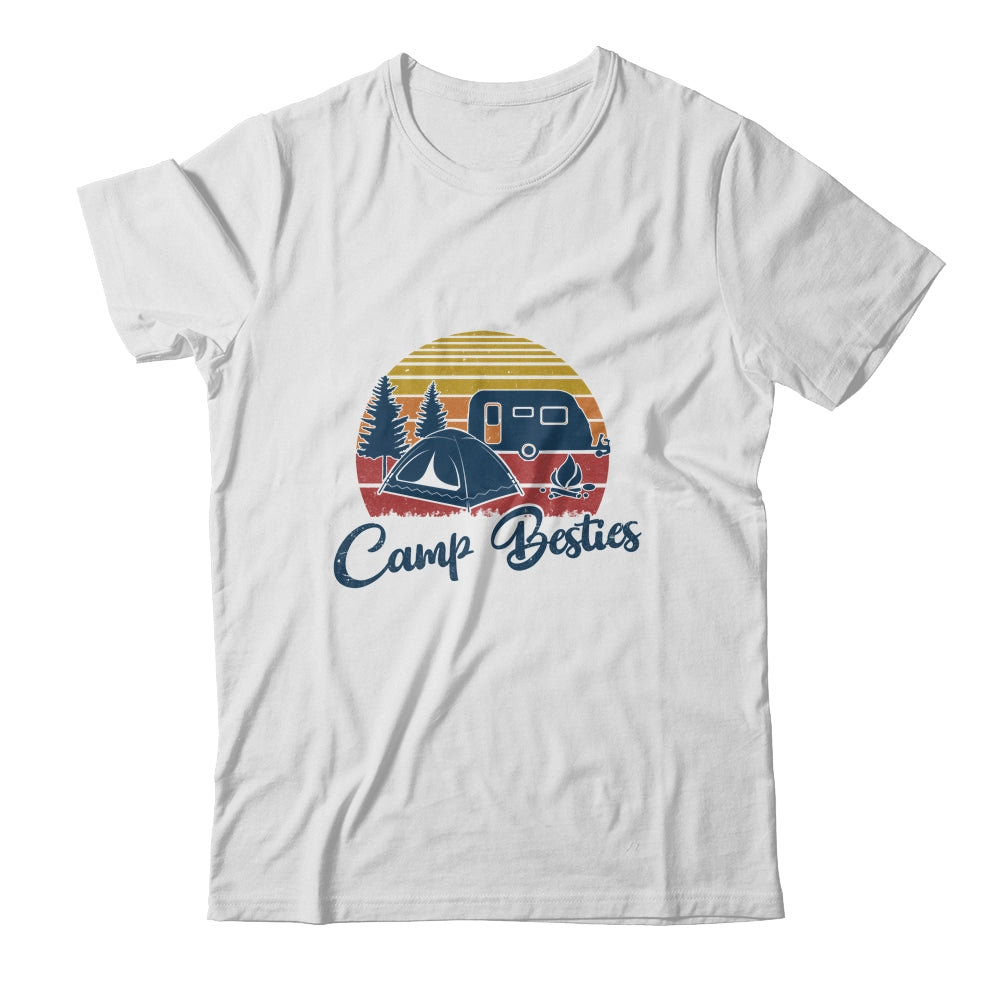 Camp Besties Camping Friends Lovers Gifts Happy Camper T-Shirt & Hoodie | Teecentury.com