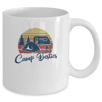 Camp Besties Camping Friends Lovers Gifts Happy Camper Mug Coffee Mug | Teecentury.com