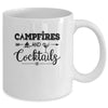 Campfires And Cocktails Love Camping Funny Drinking Wine Mug Coffee Mug | Teecentury.com