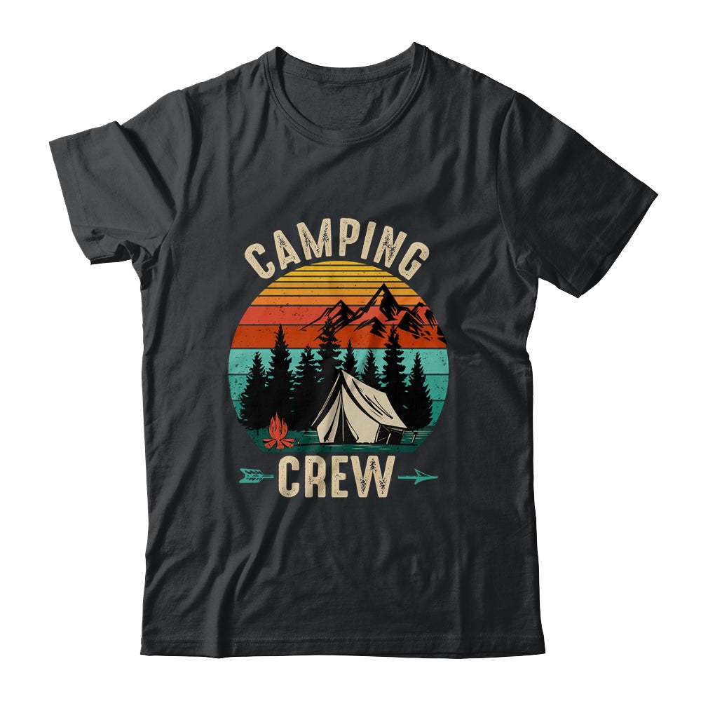 Camping Crew Retro Vintage For Family Camper Camping Shirt & Tank Top | teecentury