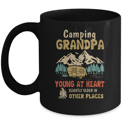 Camping Grandpa Young At Heart Slightly Older In Other Place Mug Coffee Mug | Teecentury.com