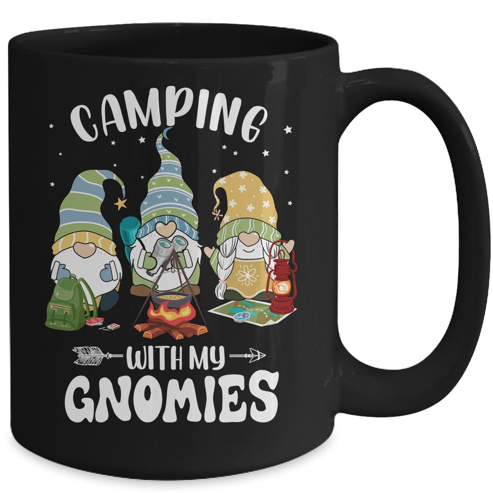 Camping With My Gnomies Funny Gnome Camp Mug | teecentury