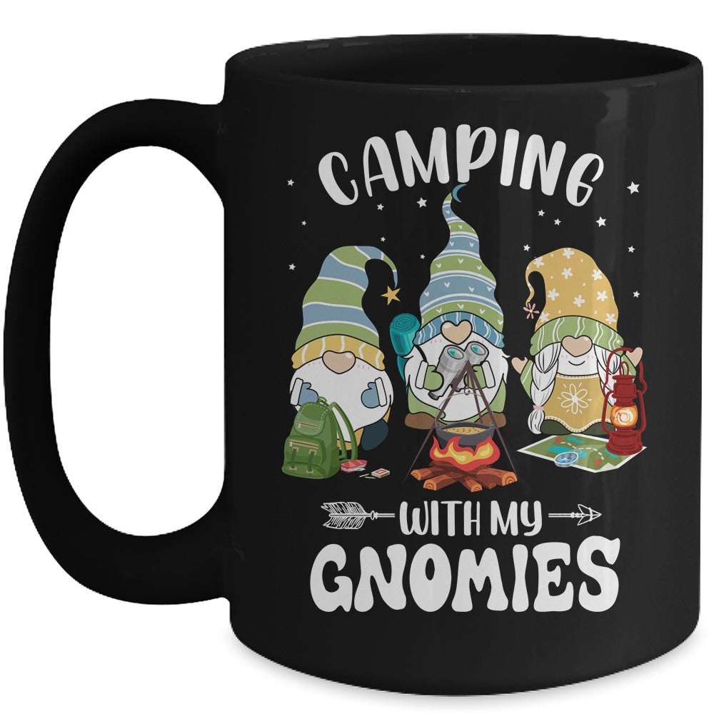 Camping With My Gnomies Funny Gnome Camp Mug | teecentury