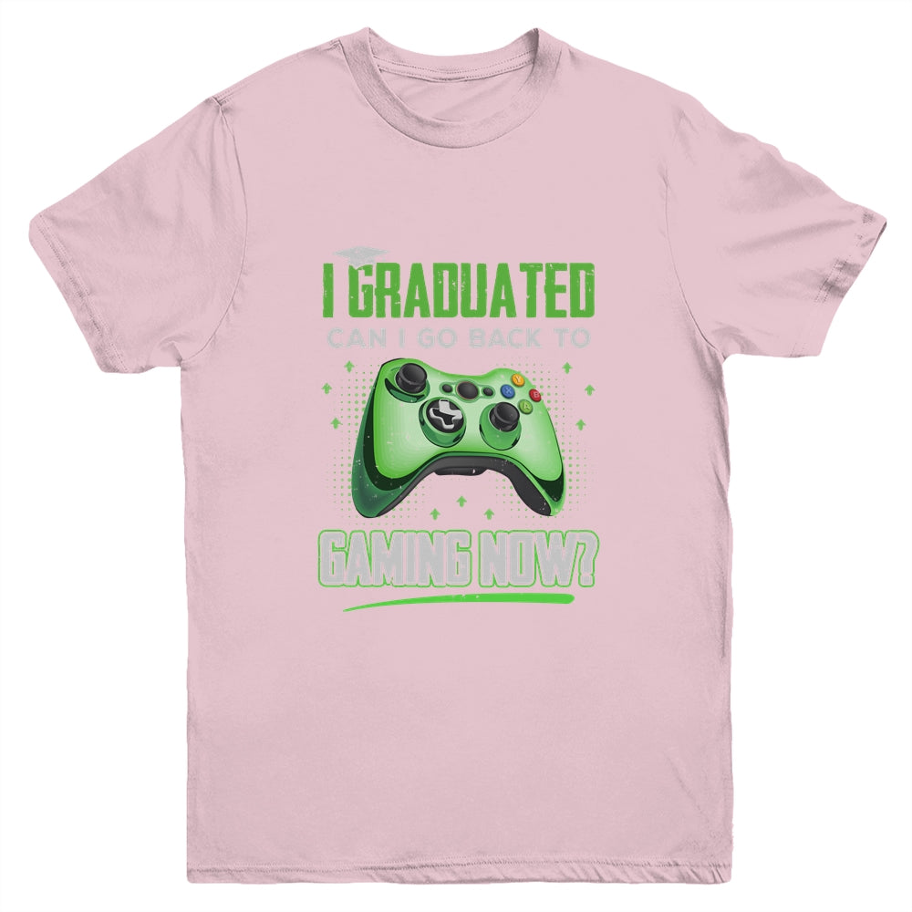 Can I Go Back To Gaming Graduation For Him Her Video Game Youth Youth Shirt | Teecentury.com