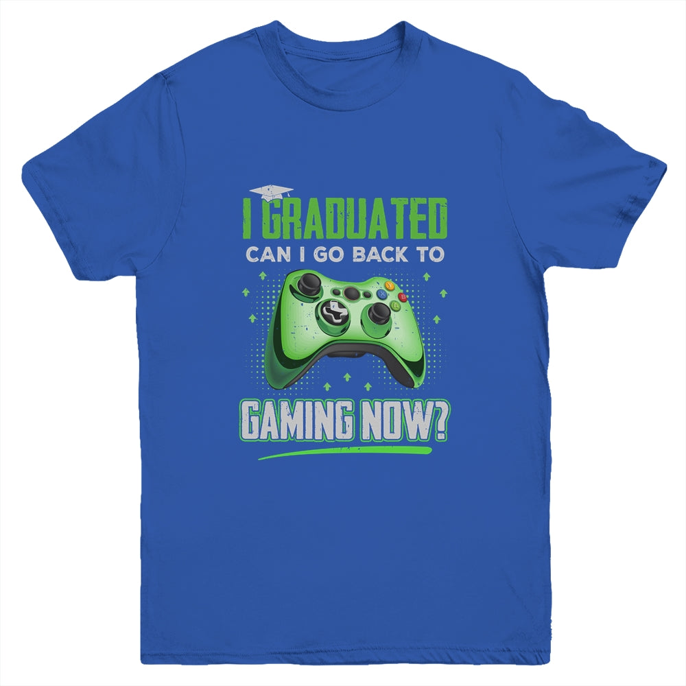 Can I Go Back To Gaming Graduation For Him Her Video Game Youth Youth Shirt | Teecentury.com