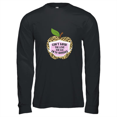 Can't Mask The Love For My Fifth Graders Teacher Leopard T-Shirt & Hoodie | Teecentury.com