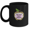 Can't Mask The Love For My Preschool Teacher Leopard Mug Coffee Mug | Teecentury.com