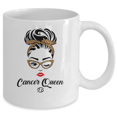 Cancer Queen Woman Leopard Lips Eyes Lady Birthday Gifts Mug Coffee Mug | Teecentury.com