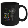 Cancer Sucks In Every Color Fighter Cancer Ribbon Dandelion Mug Coffee Mug | Teecentury.com