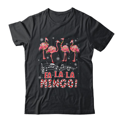 Candy Cane Flamingoes Fa La La Mingo Flamingo Christmas T-Shirt & Sweatshirt | Teecentury.com