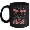 Candy Cane Flamingoes Fa La La Mingo Flamingo Christmas Mug Coffee Mug | Teecentury.com