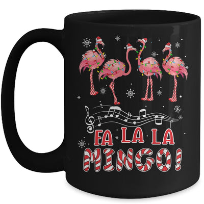 Candy Cane Flamingoes Fa La La Mingo Flamingo Christmas Mug Coffee Mug | Teecentury.com