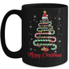 Candy Cane Santa Hat Funny Xmas Tree Merry Christmas Tree Mug Coffee Mug | Teecentury.com