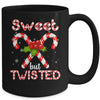 Candy Cane Sweet But Twisted Funny Merry Christmas Mug | teecentury