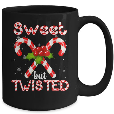 Candy Cane Sweet But Twisted Funny Merry Christmas Mug | teecentury