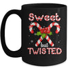 Candy Cane Sweet But Twisted Funny Merry Christmas Mug | teecentury