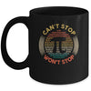 Cant Stop Pi Wont Stop Funny Math Pi Day Vintage Mug | teecentury