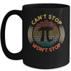 Cant Stop Pi Wont Stop Funny Math Pi Day Vintage Mug | teecentury