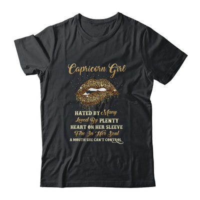 Capricorn Girl Birthday Funny Leopard Lips Women T-Shirt & Tank Top | Teecentury.com
