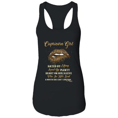 Capricorn Girl Birthday Funny Leopard Lips Women T-Shirt & Tank Top | Teecentury.com