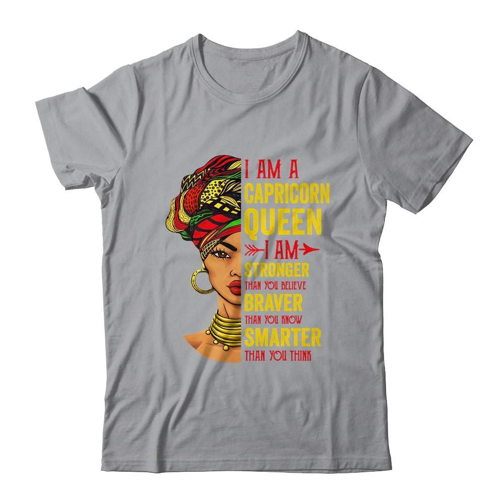 Capricorn Queen I Am Stronger Birthday For Capricorn Zodiac Shirt & Tank Top | teecentury