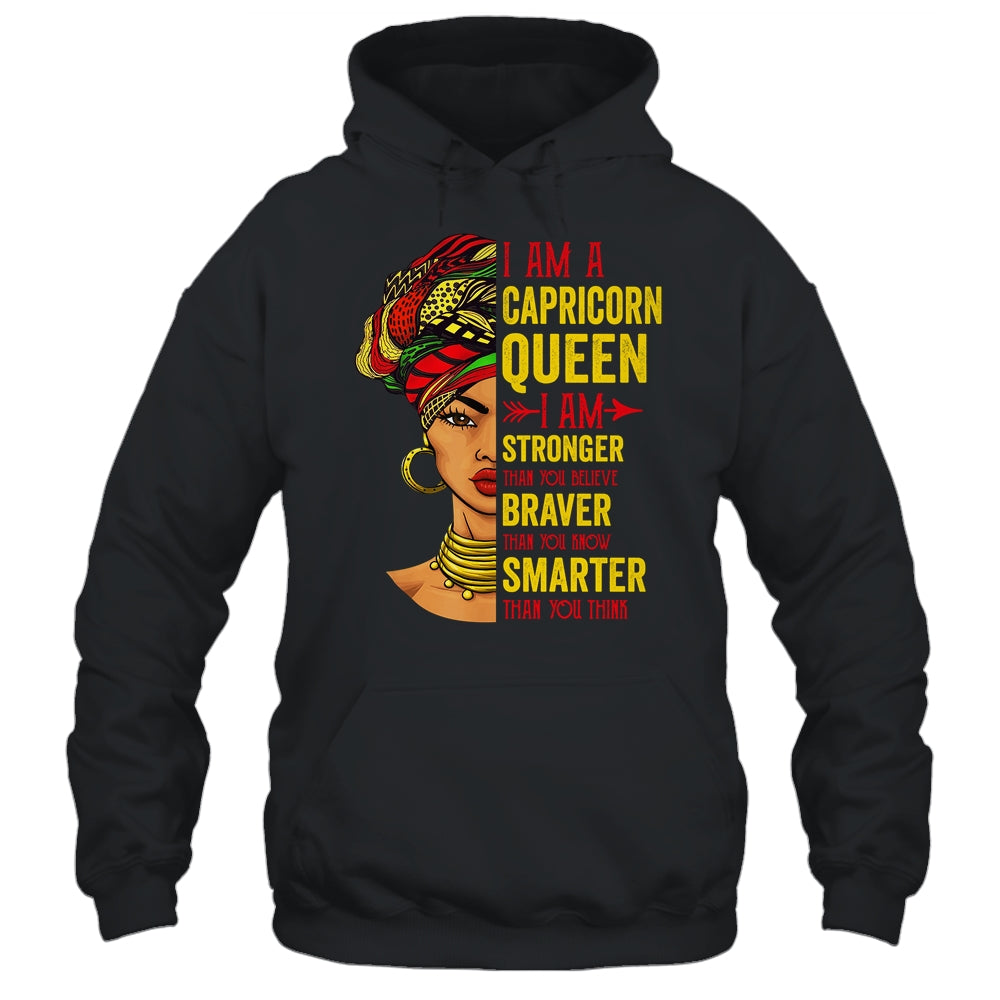 Capricorn Queen I Am Stronger Birthday For Capricorn Zodiac Shirt & Tank Top | teecentury