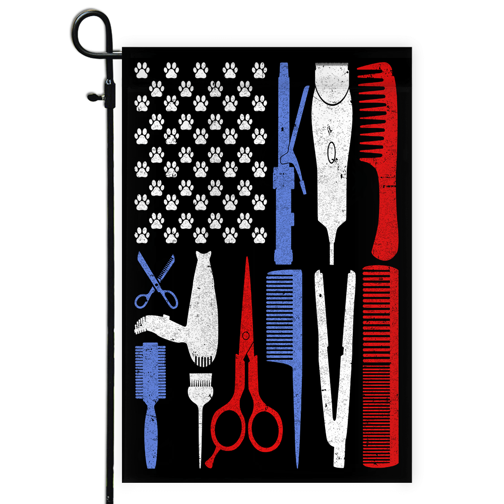 Cat Dog Groomer Flag Pet Grooming Flag | Teecentury.com