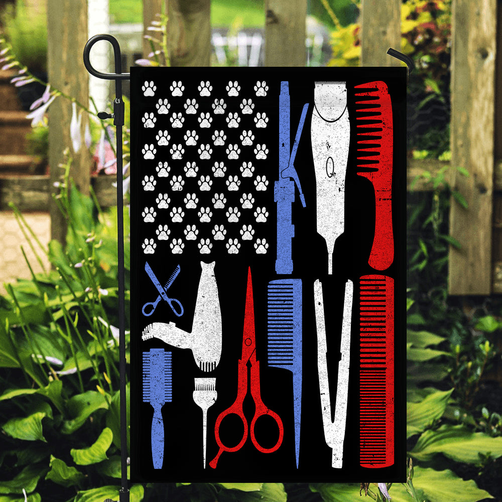 Cat Dog Groomer Flag Pet Grooming Flag | Teecentury.com