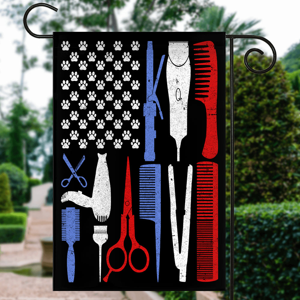 Cat Dog Groomer Flag Pet Grooming Flag | Teecentury.com