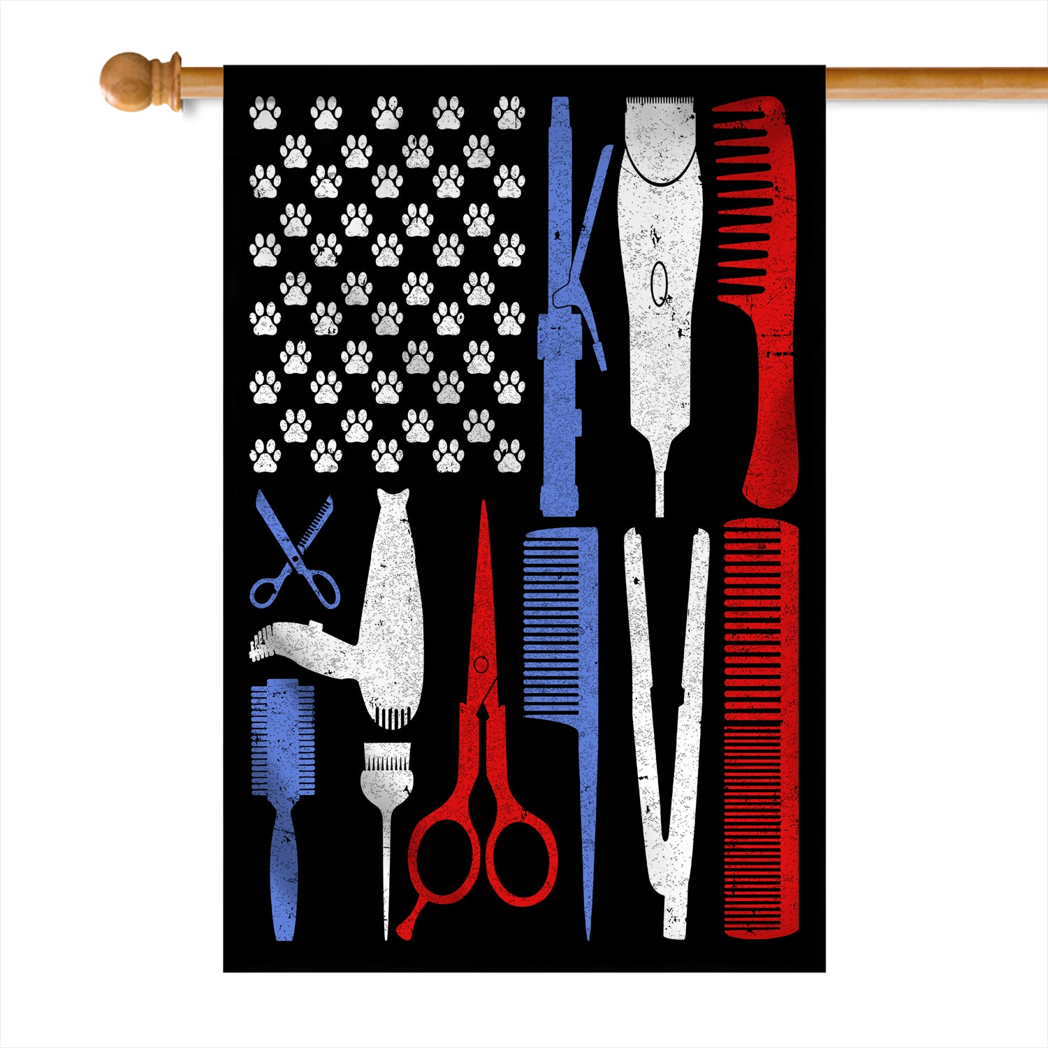 Cat Dog Groomer Flag Pet Grooming Flag | Teecentury.com